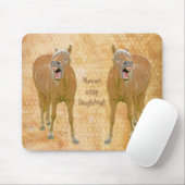 Hör niemals auf zu lachen! Sonnenpferd Mousepad (Mit Mouse)