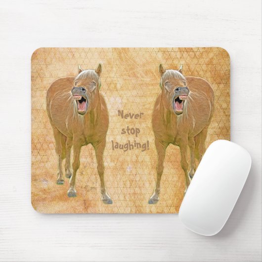 Hör niemals auf zu lachen! Sonnenpferd Mousepad (Mit Mouse)