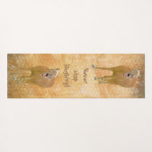 Hör niemals auf zu lachen! Sonnenpferd Yogamatte (Rückseite (Horizontal))