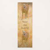 Hör niemals auf zu lachen! Sonnenpferd Yogamatte (Vorderseite)