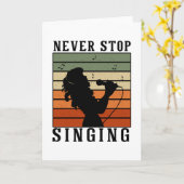 Hör niemals auf zu singen karte (Gelbe Blume)