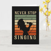 Hör niemals auf zu singen karte (Gelbe Blume)