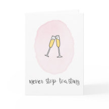 Hör niemals auf zu toasten