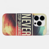 Hör niemals auf zu träumen Case-Mate iPhone hülle (Rückseite (Horizontal))