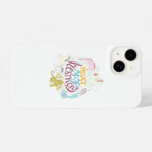 Hör niemals auf zu träumen iPhone hülle (Rückseite (Horizontal))