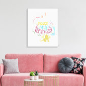 Hör niemals auf zu träumen leinwanddruck (Insitu (Wohnzimmer))