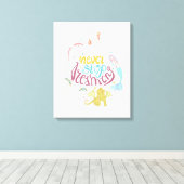 Hör niemals auf zu träumen leinwanddruck (Insitu (Holzboden))