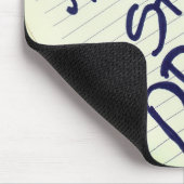 Hör niemals auf zu träumen mousepad (Ecke)
