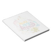 Hör niemals auf zu träumen notizblock (angewinkelt)