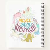 Hör niemals auf zu träumen notizblock (Rückseite)
