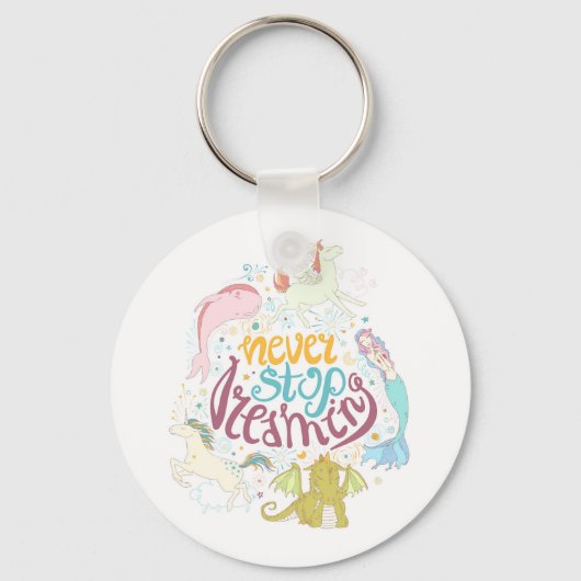 Hör niemals auf zu träumen schlüsselanhänger (Vorderseite)