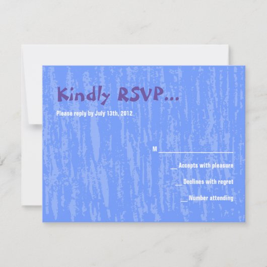 Hora Chair Dance Bar Bat Mitzvah Replik Card RSVP Karte (Vorderseite)