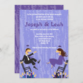 Hora Chair Dance B'nai B'not Mitzvah Einladung (Vorne/Hinten)