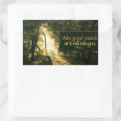 Horace Inspiration Zitat "Regieren Sie Ihren Geist Rechteckiger Aufkleber (Tasche)