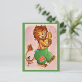 Horace the Lion und Freund Postkarte (Stehend Vorderseite)