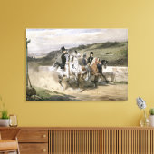 Horace Vernet und seine Kinder Leinwanddruck (Insitu (Wohnzimmer))