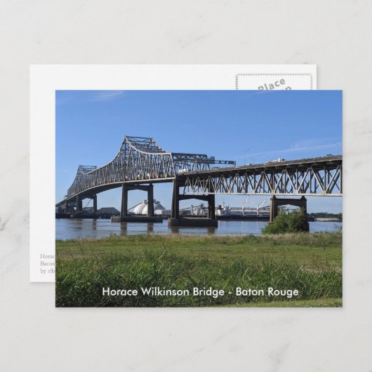 Horace Wilkinson Bridge - Baton Rouge Postkarte (Vorne/Hinten)
