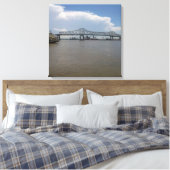 Horace Wilkinson Bridge Canvas Print Leinwanddruck (Insitu (Schlafzimmer))
