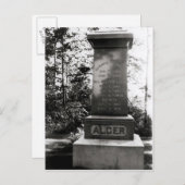 Horatio Alger Grab in Natick, Massachusetts Postkarte (Vorne/Hinten)