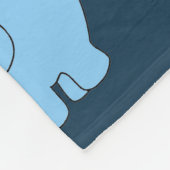 Horatio Flusspferd - Kinder Fleecedecke (Ecke)