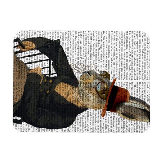Horatio Hare on Chair Magnet (Horizontal)