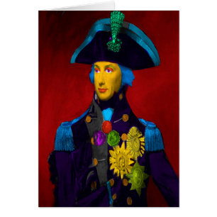Horatio Nelson Pop Art Geburtstagskarte