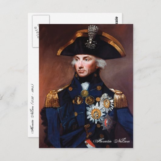 Horatio Nelson Postcard Postkarte (Vorne/Hinten)