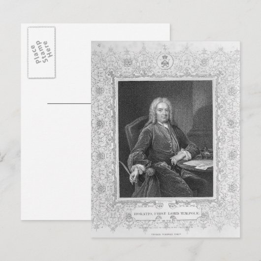 Horatio Walpole Postkarte (Vorne/Hinten)