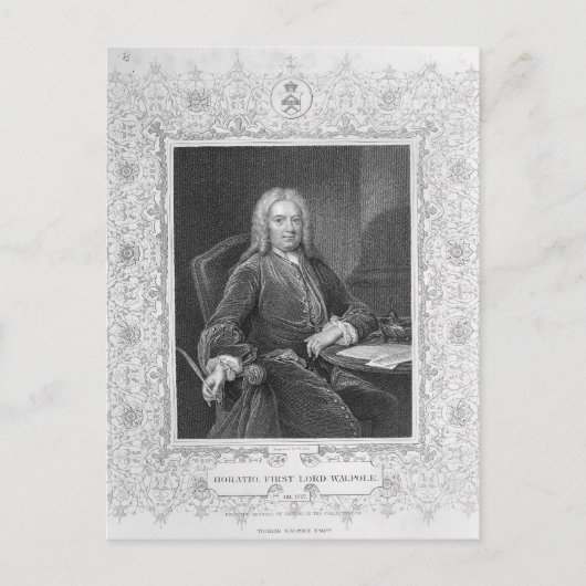 Horatio Walpole Postkarte (Vorderseite)