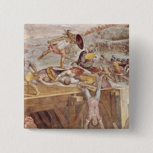 Horatius Cocles auf der Sublician Brücke Button (Vorderseite)