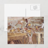 Horatius Cocles auf der Sublician Brücke Postkarte (Vorne/Hinten)