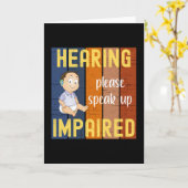 Hörbeeinträchtigung Karte (Gelbe Blume)