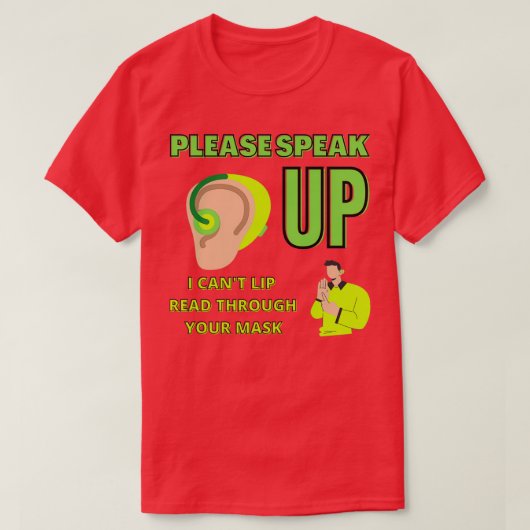 Hörbehinderter Junge T-Shirt (Design vorne)