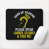 Hörbehinderung ASL Hörbehinderte Todeskriege Mousepad (Mit Mouse)