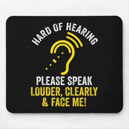 Hörbehinderung ASL Hörbehinderte Todeskriege Mousepad (Vorne)