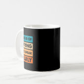 Hörbehinderung ASL Vintages Hörvermögen Kaffeetasse (Vorderseite Links)