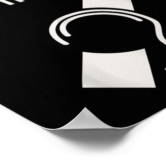 Hörbehinderung Ich kann nicht durch eine Maske les Poster (Ecke)