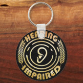 Hörbehinderung Klassisch Schlüsselanhänger (Vorderseite)