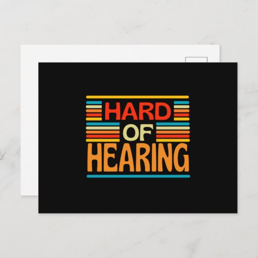 Hörbehinderung Postkarte (Vorne/Hinten)