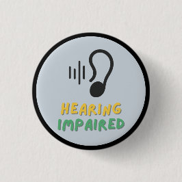 Hörbehinderungssymbol Button