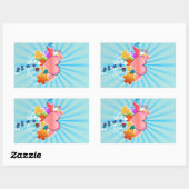 Hörbild Rechteckiger Aufkleber (Blatt)