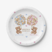 Hörblasen und Teddybären-Geschlechtsverkehr Pappteller (Vorderseite)