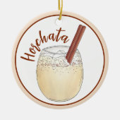 Horchata Orxata Mexican Spanish Getränk Drink Keramik Ornament (Vorne)