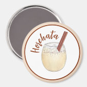 Horchata Orxata Mexican Spanish Getränk Drink Magnet (Vorderseite/Rückseite)