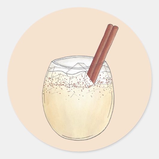 Horchata Orxata Mexican Spanish Getränk Drink Runder Aufkleber (Vorderseite)