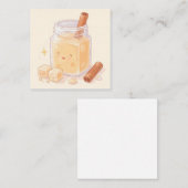 Horchata Quadratische Visitenkarte (Vorne/Hinten)