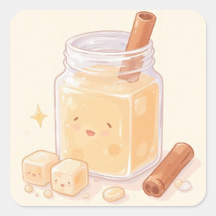 Horchata Quadratischer Aufkleber