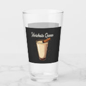 Horchata Queen Mexican Spanish Drink Glas (Vorderseite)