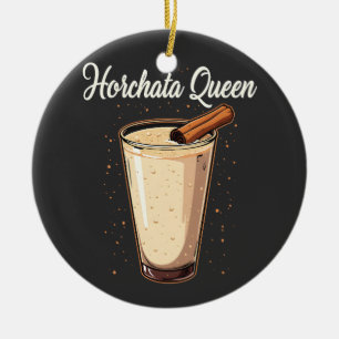 Horchata Queen Mexican Spanish Drink Keramik Ornament