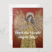 Horchen Sie die Feiertagspostkarte (Vorne/Hinten)